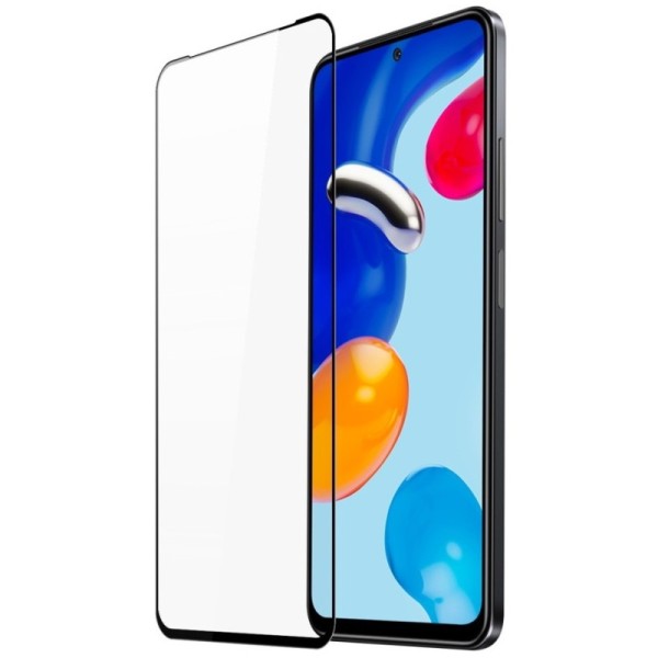 „Dux Ducis“ Tempered Glass pilnai dengiantis apsauginis ekrano stiklas 2.5D - juodas (Redmi Note 11 4G / Note 11s 4G)