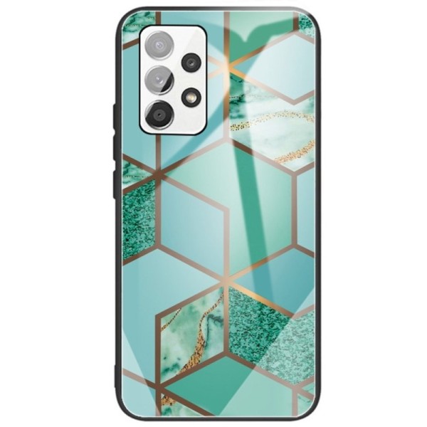 „Marble“ Pattern kieto silikono (TPU) dėklas - žalias (Galaxy A13 4G)