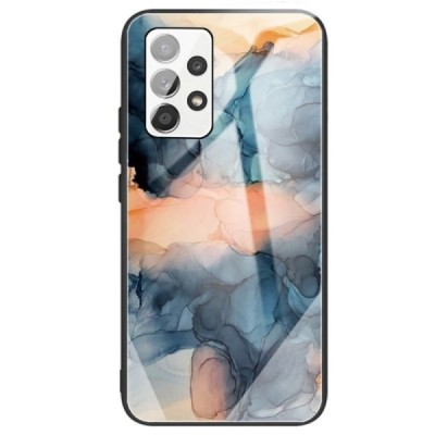 Samsung Galaxy A13 4G (SM-A135F, SM-A137F) „Marble“ Pattern kieto silikono TPU mėlynas dėklas - nugarėlė | Priedai.lt
