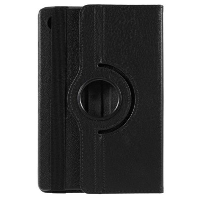 Samsung Galaxy Tab A8 10.5 2021 (X200, X205) atverčiamas, sukamas 360 laipsnių, juodas odinis dėklas - stovas | Priedai.lt