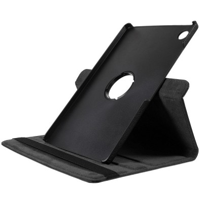 Samsung Galaxy Tab A8 10.5 2021 (X200, X205) atverčiamas, sukamas 360 laipsnių, juodas odinis dėklas - stovas | Priedai.lt