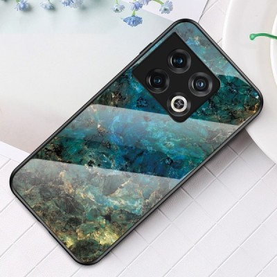 OnePlus 10 Pro „Marble“ kieto silikono TPU mėlynas dėklas - nugarėlė | Priedai.lt