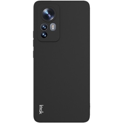 Xiaomi 12 Pro „Imak“ kieto silikono TPU juodas dėklas - nugarėlė | Priedai.lt