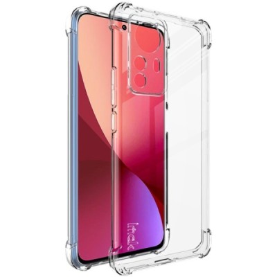 Xiaomi 12 Pro Imak sustiprintos apsaugos kieto silikono TPU skaidrus dėklas - nugarėlė + apsauginė ekrano plėvelė | Priedai.lt