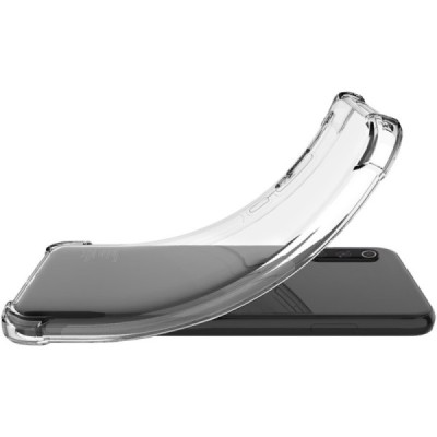 Xiaomi 12 Pro Imak sustiprintos apsaugos kieto silikono TPU skaidrus dėklas - nugarėlė + apsauginė ekrano plėvelė | Priedai.lt