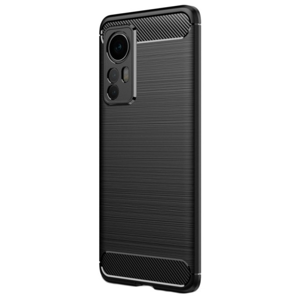 „Carbon“ kieto silikono (TPU) dėklas - juodas (12 / 12X)
