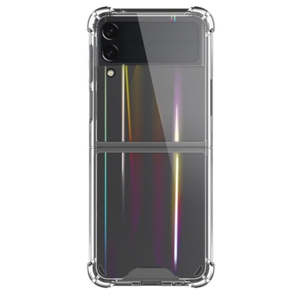 Sustiprintos apsaugos kieto silikono (TPU) dėklas - skaidrus (Galaxy Z Flip3)
