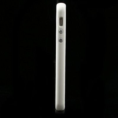 Baltas klasikinis Apple iPhone SE (5, 5s) rėmelis - kraštų apvadas (bamperis) / Priedai.lt