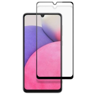 Samsung Galaxy A33 5G (SM-A336E) „Mocolo“ 9H 2.5D Tempered Glass sustiprintos apsaugos juodas pilnai dengiantis apsauginis ekran