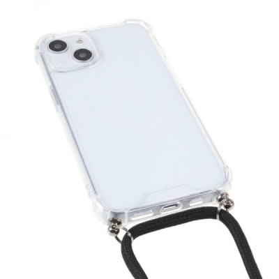 Apple iPhone 13 Strap kieto silikono TPU skaidrus dėklas - nugarėlė | Priedai.lt