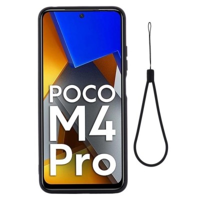 Xiaomi Poco M4 Pro 4G Shell kieto silikono TPU juodas dėklas - nugarėlė | Priedai.lt