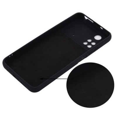Xiaomi Poco M4 Pro 4G Shell kieto silikono TPU juodas dėklas - nugarėlė | Priedai.lt