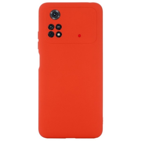 „Shell“ kieto silikono (TPU) dėklas - raudonas (Poco M4 Pro 4G)