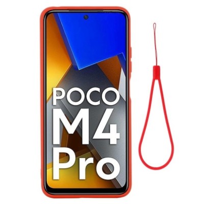 Xiaomi Poco M4 Pro 4G Shell kieto silikono TPU raudonas dėklas - nugarėlė | Priedai.lt