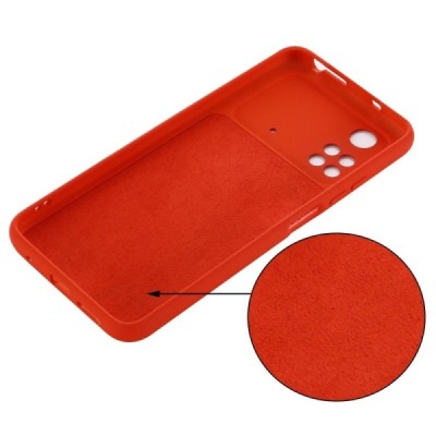 Xiaomi Poco M4 Pro 4G Shell kieto silikono TPU raudonas dėklas - nugarėlė | Priedai.lt