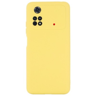 Xiaomi Poco M4 Pro 4G Shell kieto silikono TPU geltonas dėklas - nugarėlė | Priedai.lt