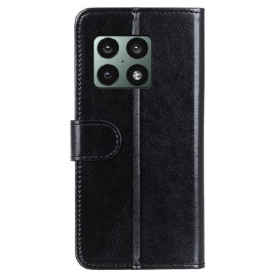 OnePlus 10 Pro atverčiamas juodas odinis dėklas - piniginė | Priedai.lt