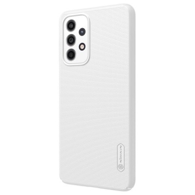 Samsung Galaxy A33 5G (SM-A336E) Nillkin Frosted Shield baltas plastikinis dėklas, nugarėlė | Priedai.lt
