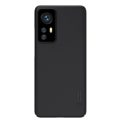 Nillkin Frosted Shield Xiaomi 12 (Xiaomi 12X) juodas plastikinis dėklas | Priedai.lt