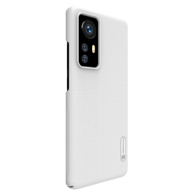 Nillkin Frosted Shield Xiaomi 12 (Xiaomi 12X) baltas plastikinis dėklas | Priedai.lt