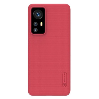 Nillkin Frosted Shield Xiaomi 12 (Xiaomi 12X) raudonas plastikinis dėklas | Priedai.lt