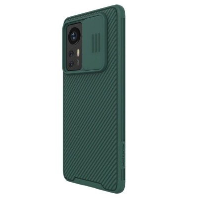 Xiaomi 12 (Xiaomi 12X) „Nillkin“ CamShield žalias dėklas, nugarėlė su kameros apsauga | Priedai.lt