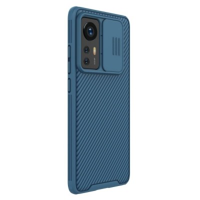 Xiaomi 12 (Xiaomi 12X) „Nillkin“ CamShield mėlynas dėklas, nugarėlė su kameros apsauga | Priedai.lt