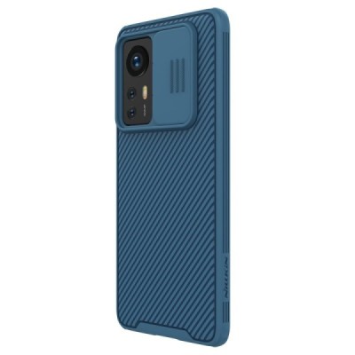 Xiaomi 12 (Xiaomi 12X) „Nillkin“ CamShield mėlynas dėklas, nugarėlė su kameros apsauga | Priedai.lt