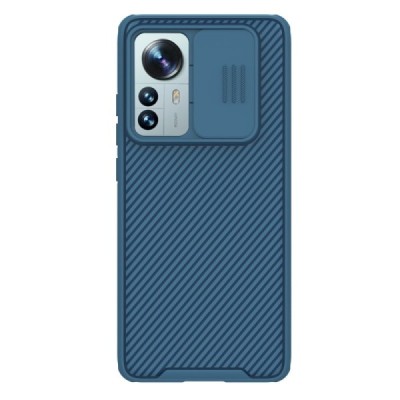 Xiaomi 12 Pro „Nillkin“ CamShield mėlynas dėklas, nugarėlė su kameros apsauga | Priedai.lt
