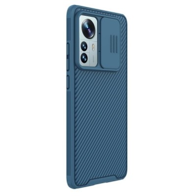Xiaomi 12 Pro „Nillkin“ CamShield mėlynas dėklas, nugarėlė su kameros apsauga | Priedai.lt