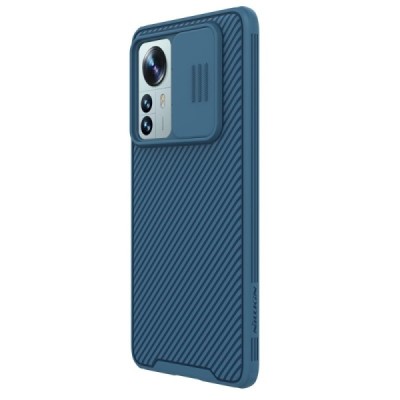 Xiaomi 12 Pro „Nillkin“ CamShield mėlynas dėklas, nugarėlė su kameros apsauga | Priedai.lt