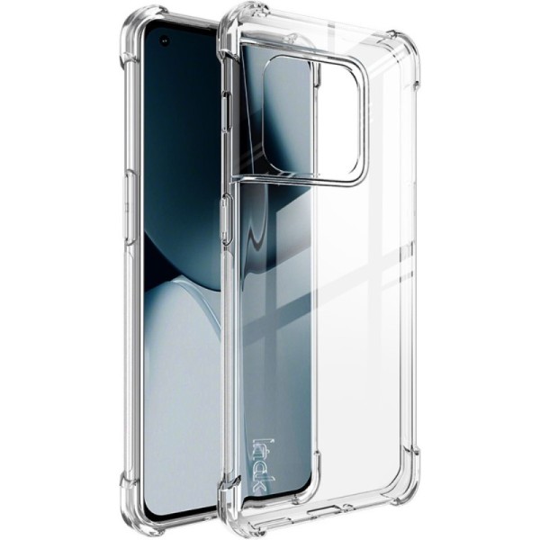 „Imak“ sustiprintos apsaugos kieto silikono (TPU) dėklas - skaidrus + apsauginė ekrano plėvelė (OnePlus 10 Pro)