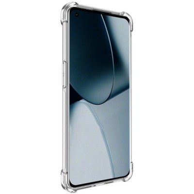OnePlus 10 Pro Imak sustiprintos apsaugos kieto silikono TPU skaidrus dėklas - nugarėlė + apsauginė ekrano plėvelė | Priedai.lt