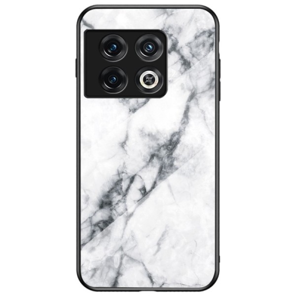 „Marble“ kieto silikono (TPU) dėklas - baltas (OnePlus 10 Pro)