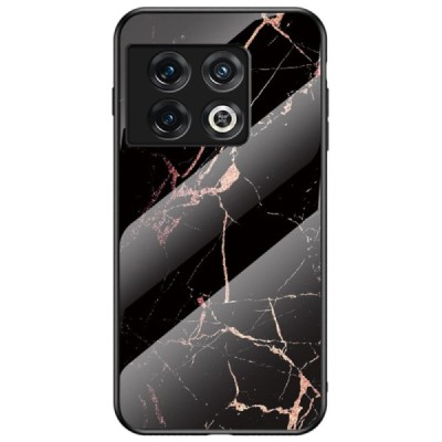 OnePlus 10 Pro „Marble“ kieto silikono TPU juodas / auksinis dėklas - nugarėlė | Priedai.lt