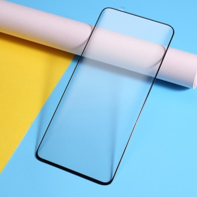 OnePlus 7 Pro (7T Pro) „Premium“ 9H Tempered Glass sustiprintos apsaugos juodas pilnai dengiantis apsauginis ekrano stiklas 0,2