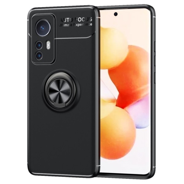 „Ring“ Kickstand (TPU) dėklas - juodas (12 / 12X)