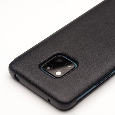 Huawei Mate 20 Pro „QIALINO“ atverčiamas juodas odinis dėklas - knygutė | Priedai.lt