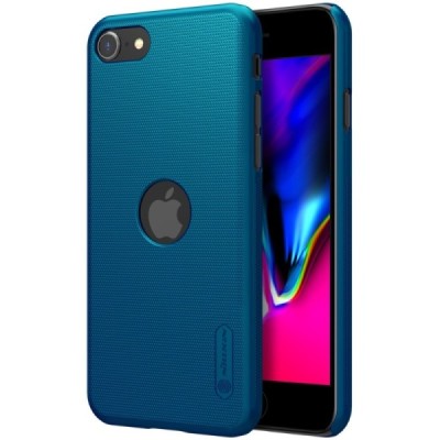 Nillkin Frosted Shield Apple iPhone SE 2020 (Apple iPhone SE 2022) mėlynas plastikinis dėklas | Priedai.lt