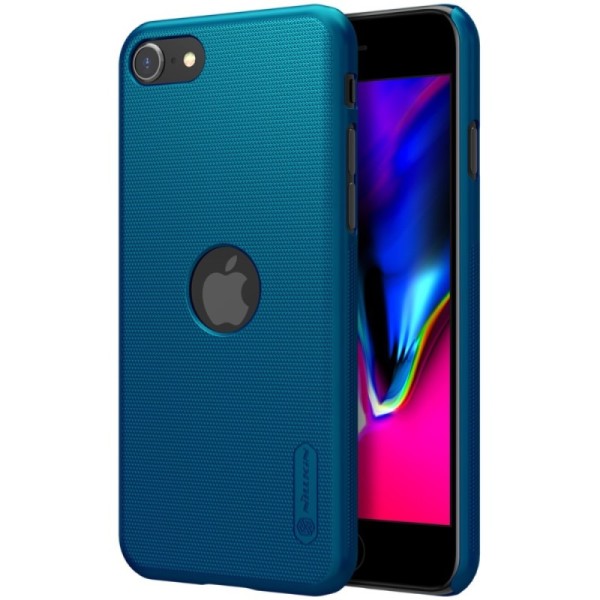 „Nillkin“ Frosted Shield Logo dėklas - mėlynas (iPhone SE 2020 / SE 2022)
