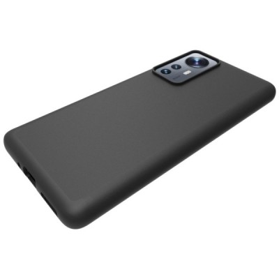 Xiaomi 12 (Xiaomi 12X) kieto silikono TPU juodas dėklas - nugarėlė | Priedai.lt