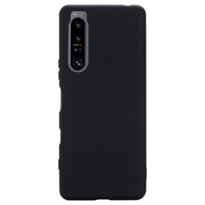 Sony Xperia 1 IV Shell kieto silikono TPU juodas dėklas - nugarėlė | Priedai.lt