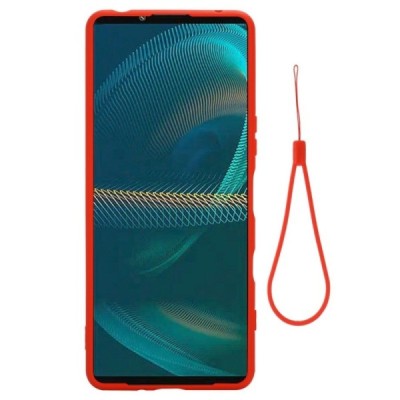 Sony Xperia 1 IV Shell kieto silikono TPU raudonas dėklas - nugarėlė | Priedai.lt