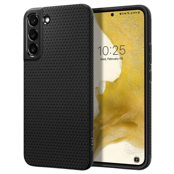 „Spigen“ Liquid Air dėklas - juodas (Galaxy S22+ 5G)