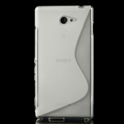 Sony Xperia M2 kieto silikono (TPU) skaidrus (permatomas) dėklas - nugarėlė / Priedai.lt