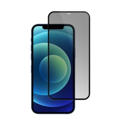 Apple iPhone 12 (iPhone 12 Pro) „Mocolo“ 9H Tempered Glass privatumo sustiprintos apsaugos juodas pilnai dengiantis apsauginis e