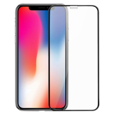 Apple iPhone 11 Pro Max, Xs Max „Guardian“ 9H Tempered Glass sustiprintos apsaugos juodas pilnai dengiantis apsauginis ekrano st