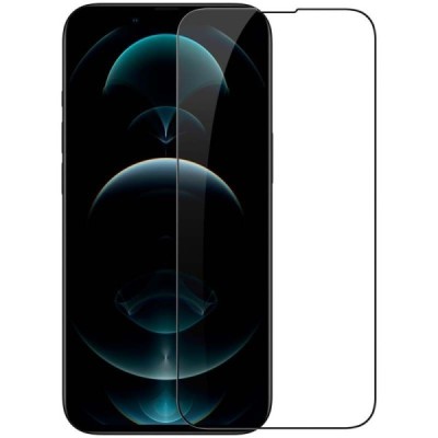 Apple iPhone 14 Plus, 13 Pro Max „Guardian“ 9H Tempered Glass sustiprintos apsaugos juodas pilnai dengiantis apsauginis ekrano s