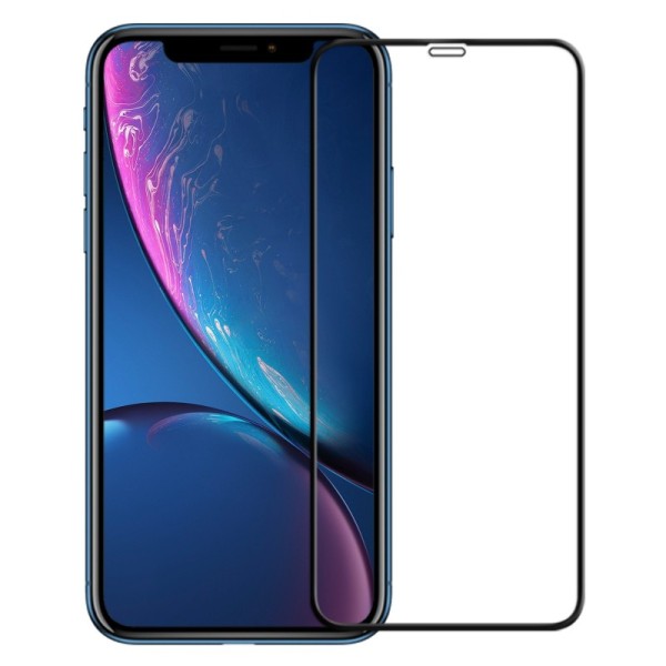 „Guardian“ Tempered Glass apsauginis ekrano stiklas 0.26 mm - juodas (iPhone Xr / 11)