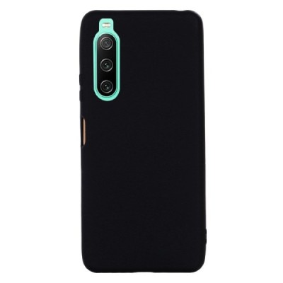 Sony Xperia 10 IV Shell kieto silikono TPU juodas dėklas - nugarėlė | Priedai.lt